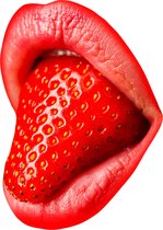 Strawberry mouth 100 x 100  - Dibond