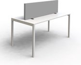 SPACIO plateau acoustique mural 120x40 cm - Pied de table - Gris clair
