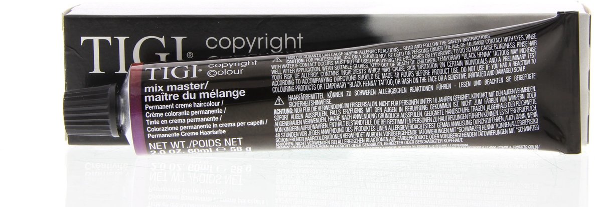 Tigi Haarverf Copyright Colour Mix Master Pure Pigment Creme Emulsion +00/ Clear