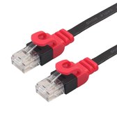 By Qubix internetkabel - 5m REXLIS cat 6 Ultra dunne Flat Ethernet netwerk LAN kabel (1000Mbps) - Zwart - UTP kabel - RJ45 - UTP kabel