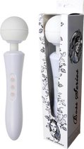 Wand Massager-  Vibrator- Ultra Sterk - -Groot-  USB Oplaadbaar - Wit- 20 Functies