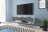 Maison’s Tv meubel – Tv Kast meubel – Tv meubel – Tv Meubels – Tv meubels Wit – Grijs – No LED –  Wander – 140x30x32,5