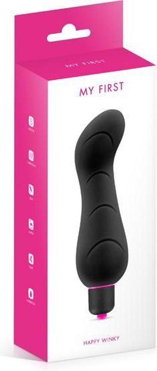 My First Happy Winky Vibrator - zwart