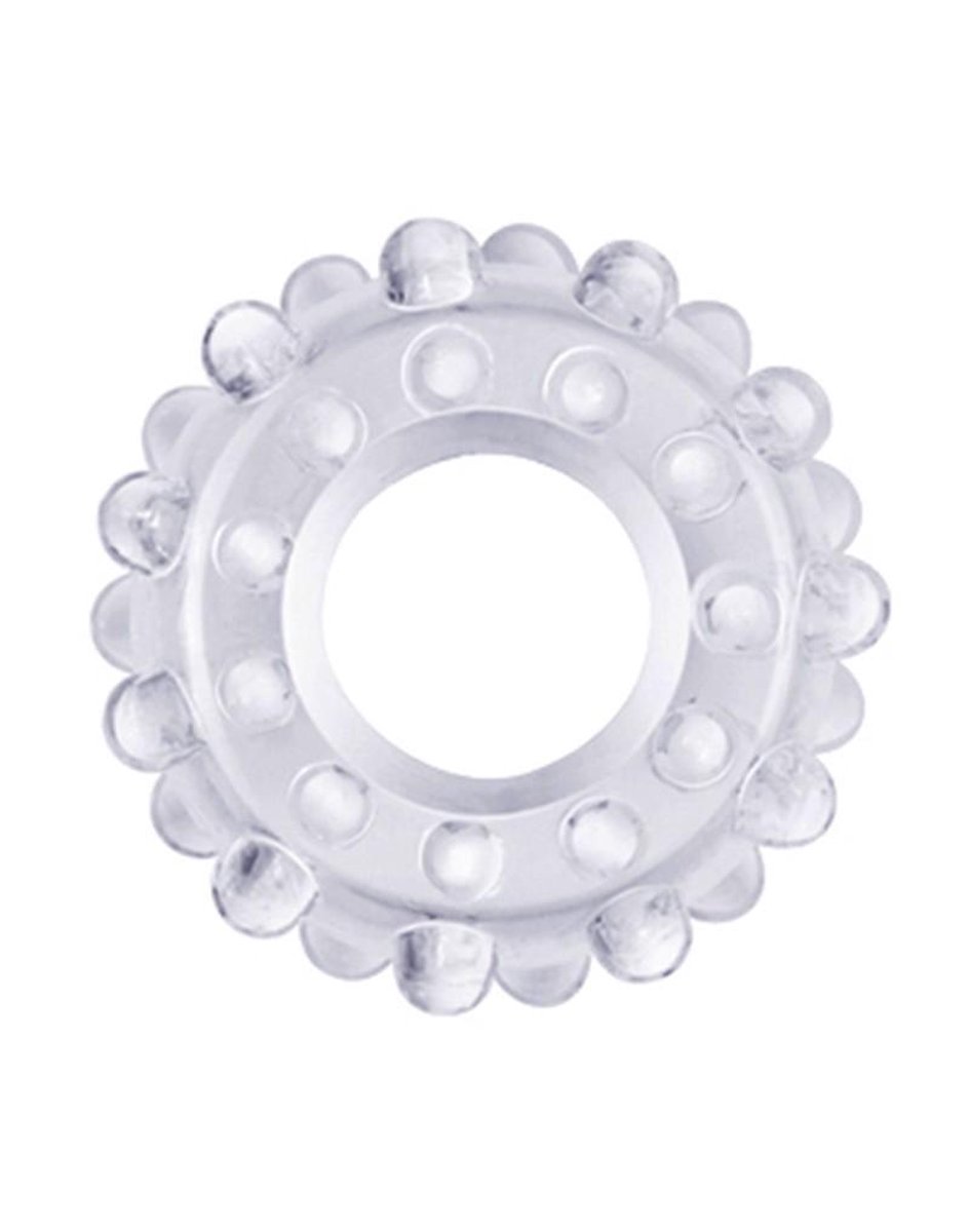 PowerPlus Flexibele Cockring Geribbeld - transparant