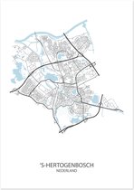 Poster ‘s-Hertogenbosch | Plattegrond | 29,7 x 42,0 cm (A3)