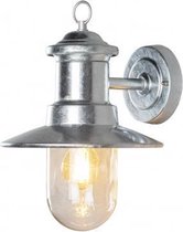 Konstsmide Wandlamp Napoli 60w 230v 31 Cm E27 Staal Zilver