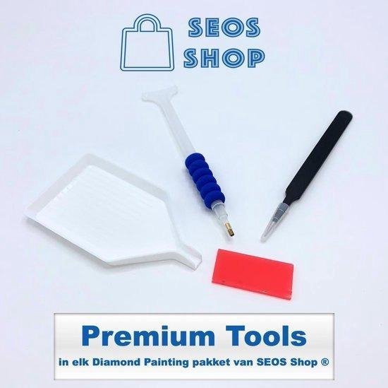 SEOS Shop ® Diamond Painting Volwassenen - Diamond Painting Kinderen - Diamond Painting Pakket Volledig - Vlinder - 50x30 cm