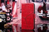 Lederen hoesje Samsung Galaxy A50 Bookcase | Hoogwaardig PU Leren Hoesje | Lederen Wallet Case | Luxe Uitstraling | Pasjeshouder | Portemonnee | Rood