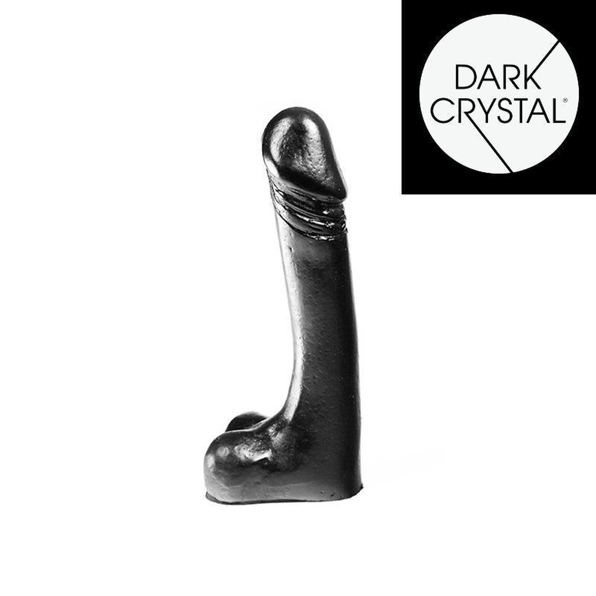 Dark Crystal Dildo 18 x 3 cm - zwart