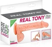 Real Body Dildo met zuignap Tony 18 cm - beige