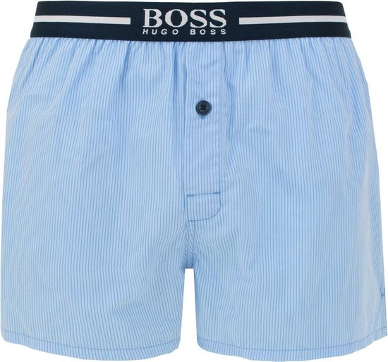 HUGO BOSS boxershorts woven (2-pack) - heren boxers wijd model - geruit en - Maat: