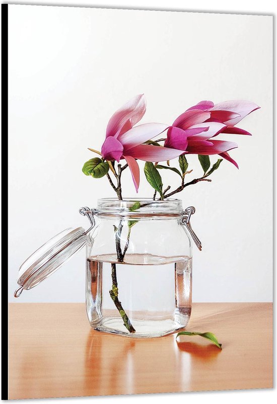 Dibond –Takje Bloemen in Water– 100x150 Foto op Aluminium (met ophang)