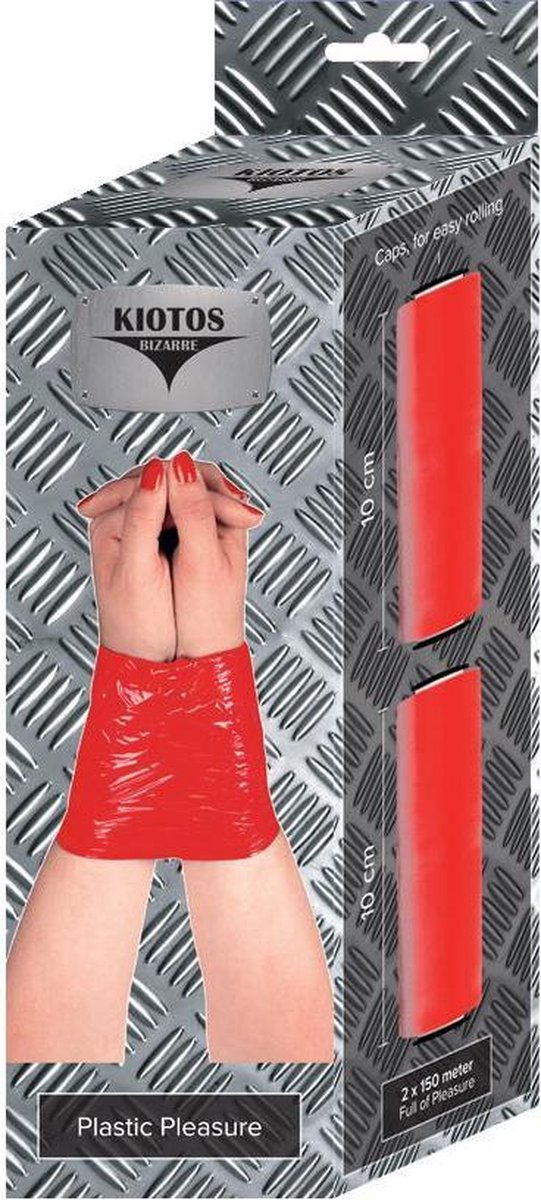 Goedkoopste Bondagefolie rood - 2 rollen