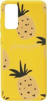 ADEL Siliconen Back Cover Softcase Hoesje Geschikt voor Samsung Galaxy S20 - Ananas Geel