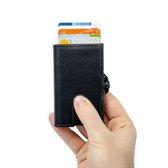 Silvergear Leder Pasjeshouder Portemonnee - Zwart - RFID anti-skim bescherming - Ook geschikt voor Brief en Muntgeld