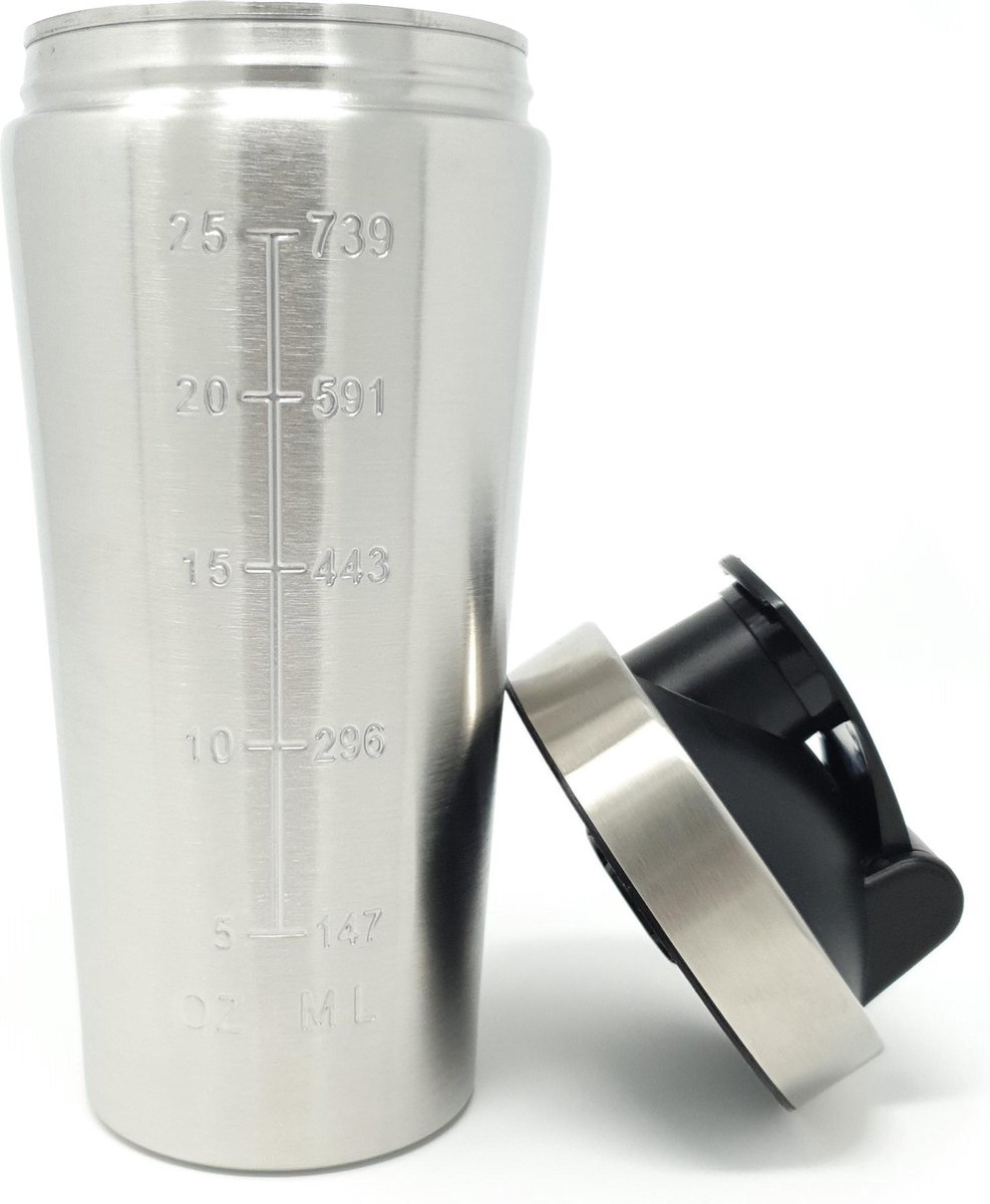 ESN Premium Roestvrijstalen Shakebeker 700 Ml – Perfect Voor Eiwitshakes En Drankjes Onderweg