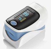 Oximeter - Hartslagmeter - Zuurstofmeter - Oximeter Pulse - Digital Fingertip Pulse - Hartslagmeter Vinger - Na het Sporten - Gratis Hanger - Vinger - Zuurstofmeter - Blauw