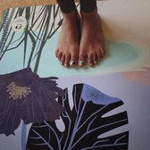 Felicidade yoga mat "Pacific" @studiofelicidade * Eco-friendly * Yoga mat en handdoek in 1 * Machine wasbaar