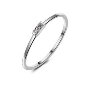 Twice As Nice Ring in zilver, baguette zirkonia  52