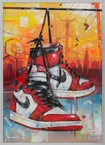 Poster - Nike Air Jordan Painting - 71 X 51 Cm - Multicolor