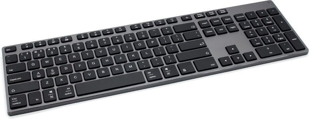 Bluetooth Toetsenbord Draadloos | Universeel keyboard Qwerty Aluminium |... | bol.com