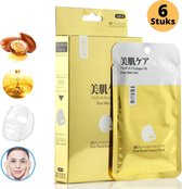 MITOMO Argan Oil Gezichtsmasker - Face Mask Beauty - Valentijn Cadeautje voor Haar - Masker Gezichtsverzorging - Skincare Rituals - Huidverzorging Vrouwen - 6 Stuks