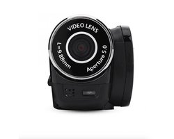 WiseGoods - Vlogcamera - Videocamera met Schermpje - Digitale Vlog Camera 270 graden -1080P 16MP Camcorder 4K - Zwart