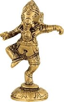 Ganesha Dansend Messing (10 cm)