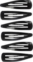 Haarspeld Klikklak Basic 6cm Zwart Effen Zwarte Haarspeldjes Klik Model 6 Stuks