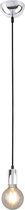 LED Hanglamp - Hangverlichting - Trion Cardino - E27 Fitting - 1-lichts - Rond - Glans Chroom - Aluminium - BES LED