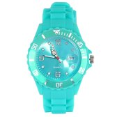Fako® - Sporthorloge - Siliconen - Ø 43mm - Aqua