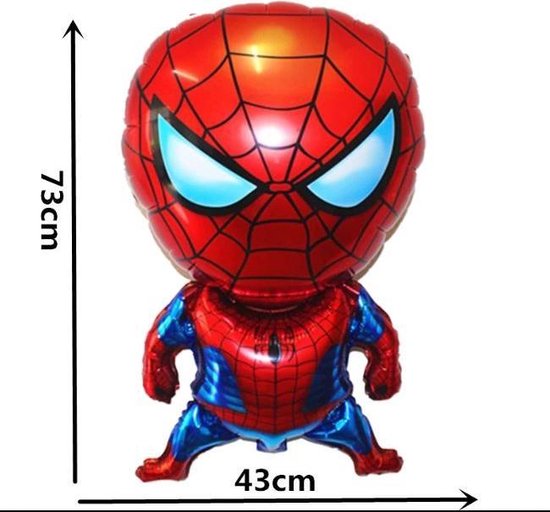Grand Ballon Spiderman Y Compris La Paille Gonflable Ballons En Aluminium Bol Com