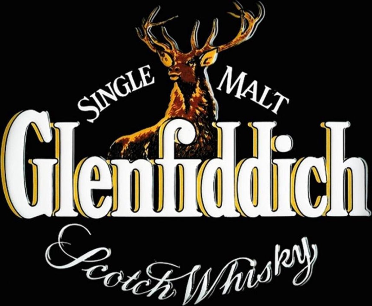 Wandbord - Glenfiddich Scotch Whisky - Gebolde Duitse Kwaliteit - Merkloos