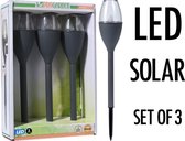 Solar Tuinverlichting / Fakkel (3 stuks)