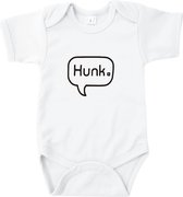Baby Rompertje Hunk | Korte mouw 50/56 Wit