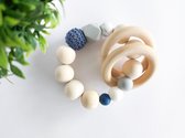 Bijtring - Just Cute - blauw - jongen - kraamcadeau - Rens