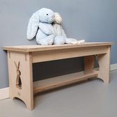 Kindertafel en bankje uitsnede KONIJN