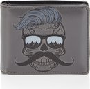 Shagwear Portemonnee - Stoere Billfold Heren Portemonnee - Mannen - Kunstleer - Hipsterskull (009788-B)