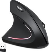EasySMX G814-L, Draadloze ergonomische muis, 2400 DPI, linkshandige muis, Grijs/Zwart