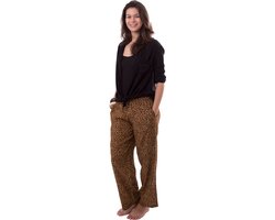 Amantes Dames yoga broek - lounge broek - panter print - maat L