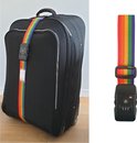 Kofferriem met TSA Cijfer Slot - Bagage Riem - Luggage Strap - 200 cm - Regenboog - Regenboog - 1 Stuk