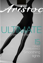 Aristoc transparante panty zonder  boord Ultimate Smoothing Tights - Zwart - S/M