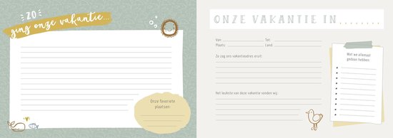 Notre livre de vacances