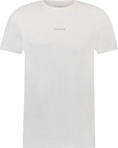 Purewhite -  Heren Regular Fit  Essential T-shirt  - Wit - Maat S