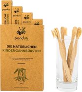 Pandoo tandenborstel bamboe kinderen - 4 stuks - duurzaam