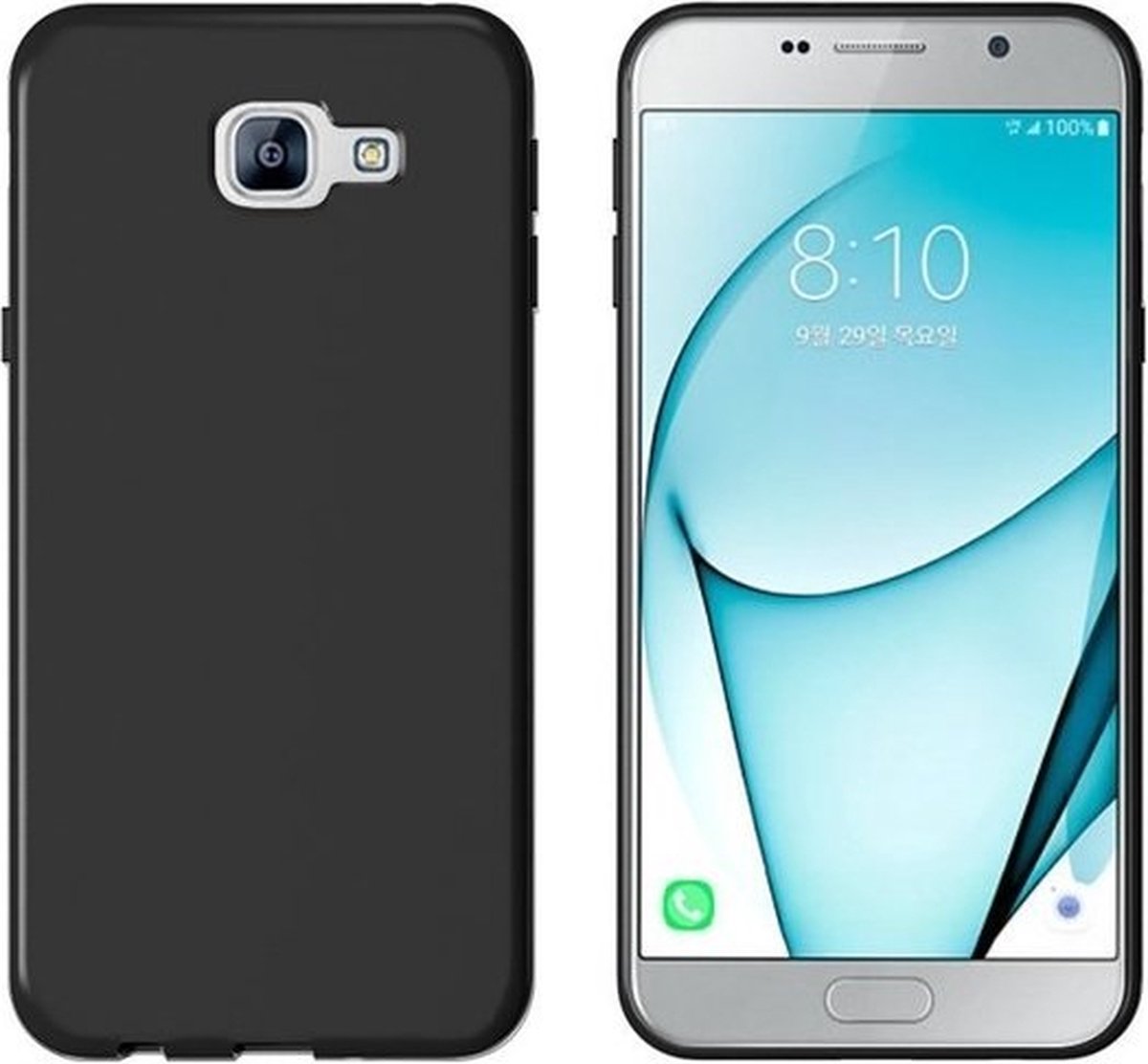 Zwart TPU Hoesje Geschikt voor Samsung Galaxy A3 (2017)