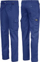 Ultimate Workwear - Pantalon de travail STANS - polycoton - léger - Bleu (Cobalt / Royal Blue)