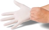 Handschoenen Wegwerp Latex Ongepoederd  -Wit - Maat L - 100 stuks