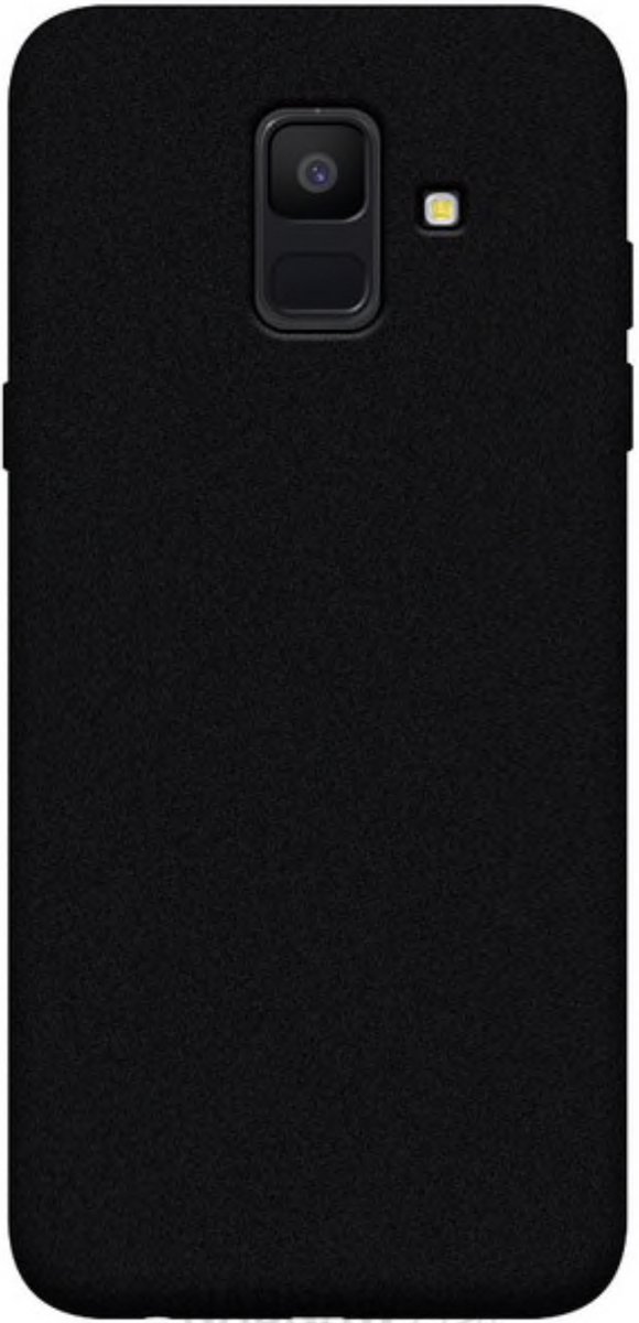 Geschikt voor Samsung Galaxy A8 2018 Backcover - Zwart - Soft TPU