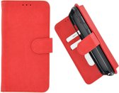 Wallet book style case cover voor Sony Xperia X Compact - Effen Rood